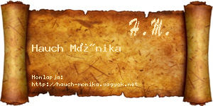 Hauch Mónika névjegykártya