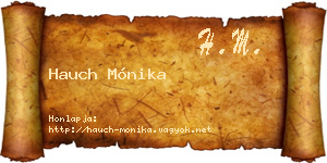 Hauch Mónika névjegykártya